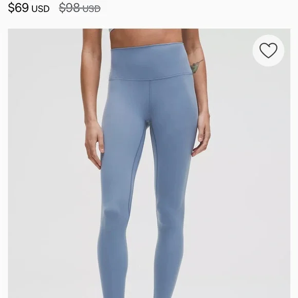 Lululemon Athletica Blue Performance Leggings - Picture 4 of 4